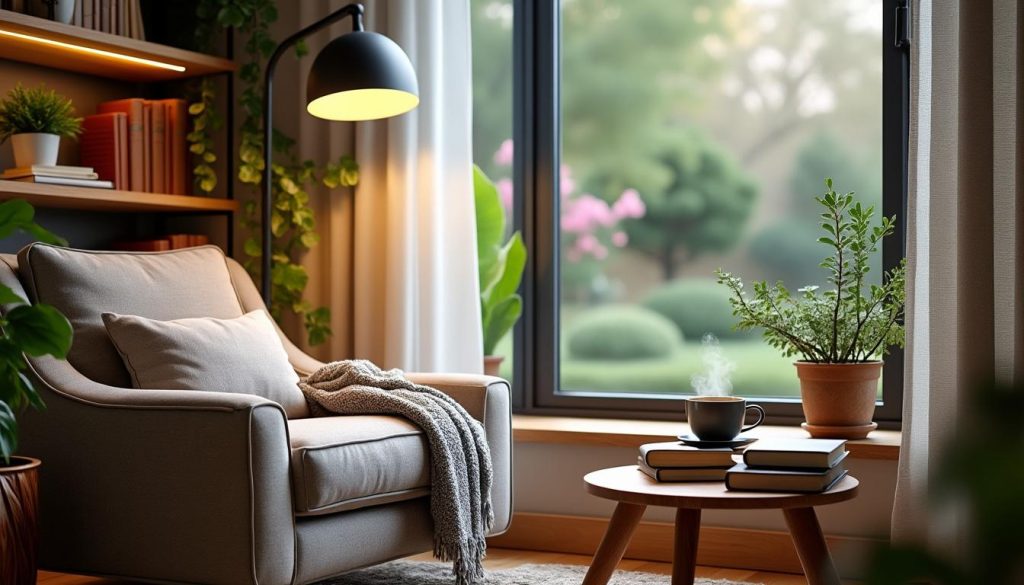 découvrez nos astuces pour aménager un coin lecture cocooning chez vous : idées déco, choix du mobilier et accessoires pour créer un espace douillet dédié à la détente et à la lecture.